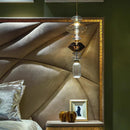 Axyaa Crystal Glass Pendant Light: Luxury Modern Art for Restaurant, Coffee Shop & Exhibition Hall