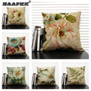 Axyaa Flower Print Cushion Cover: Decorative Sofa Throw Pillow for Home Décor & Comfort.