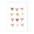 Rainbow Heart Love Canvas Nursery Poster Custom Name Wall Art by Axyaa