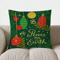 Axyaa Floral Holly Berries Throw Pillow Cover for Sofa, Bedroom, Car
