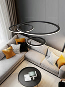 Axyaa Modern Luxury Ring Light Chandelier for Living Room Bedroom Restaurant