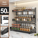 Axyaa Kitchen Seasoning Jar Organizer Rack - Multi-Layer Spice Storage Shelves