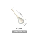 Axyaa Japanese Blue White Long Handle Spoon Coarse Pottery Creative Retro Home Soup