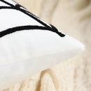 Axyaa Halloween Spider Web Embroidery Velvet Pillowcase for Home Decor