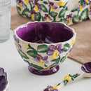 Axyaa Floral Relief Coffee Cup Set 400ML - Elegant Afternoon Tea Decor