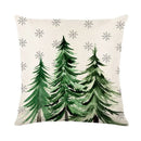 Axyaa Christmas Deer Snowflake Pillow Cover for Stylish Home Decor
