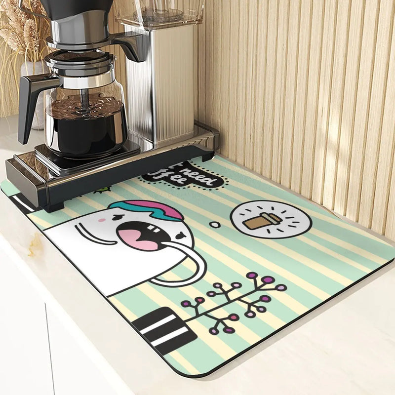Starry Sky Absorbent Drying Mat - Axyaa Kitchen & Dining Table Mats
