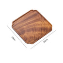 Axyaa Japanese Walnut Cloud Square Tray for Living Room and Dining Room