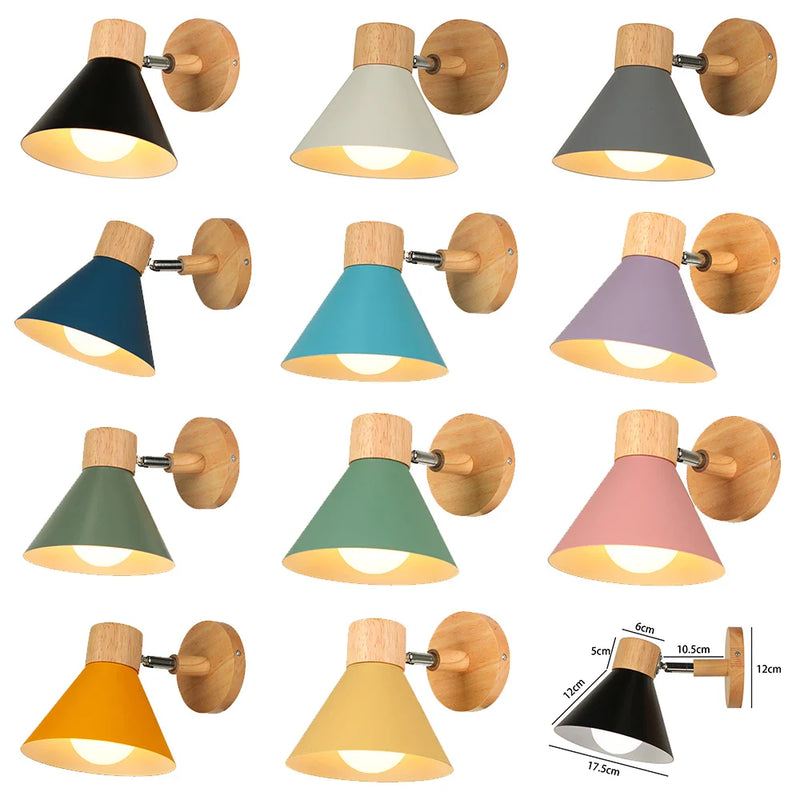 Axyaa Rotatable Metal Wall Sconce - Modern Bedside Lamp for Study Room