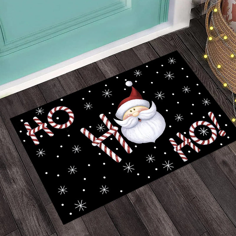 Axyaa Christmas Decor Entrance Door Mat Bathroom Non-slip Living Balcony Carpet