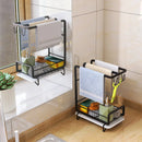 Axyaa Kitchen Dishcloth Holder Drying Hanger with Drain Pan - Sink Rack