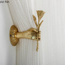 Axya Orichalcum Gold Curtain Hook Rose Hands Metal Hook Vintage Wall Hangings Key Hanger