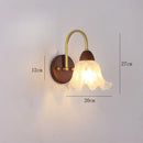 Axyaa Copper Glass LED Wall Lamp Modern Sconce for Livingroom Bedroom Home Lighting