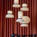 Axyaa Japanese Paper Pendant Lights Nordic LED Ceiling Chandelier