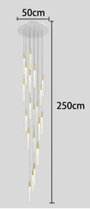 Axyaa Modern Staircase Chandeliers LED Pendant Light for Living Room