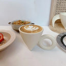 Axyaa Delicate Latte Art Coffee Mug Tea Set Breakfast Milk Oatmeal Cup