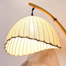 Axyaa Bamboo Rustic Floor Lamp Nordic Home Decor LED Light