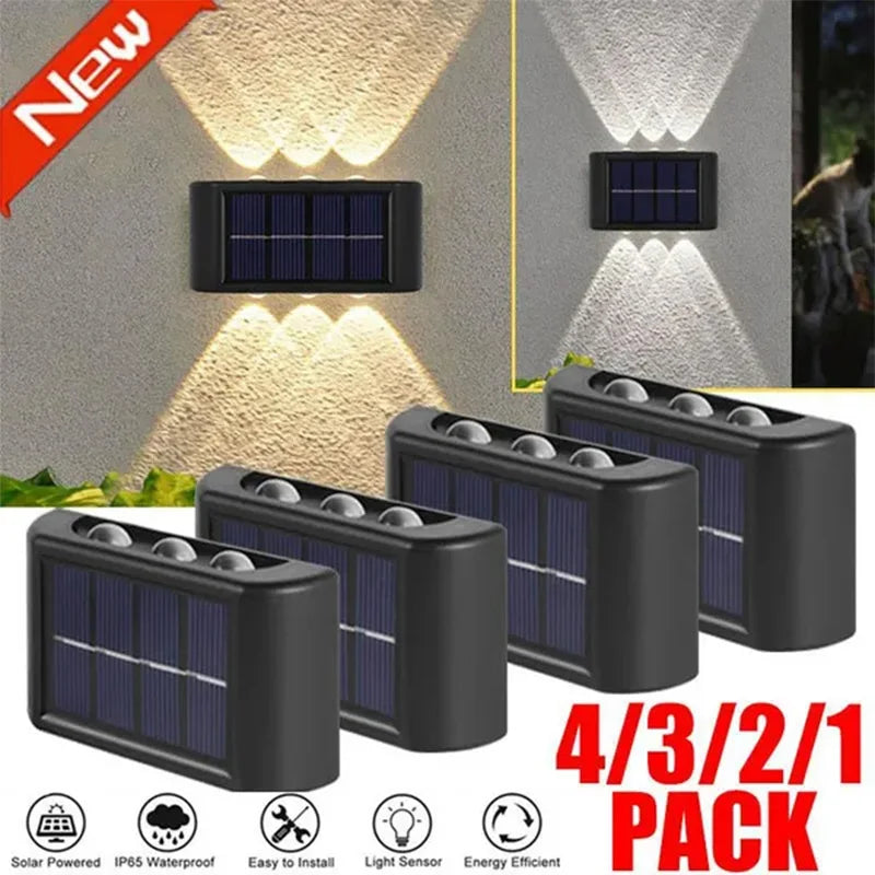 Axyaa Solar Wall Lamp: Outdoor Waterproof Lights for Garden, Street, and Balcony