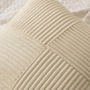Axyaa Navy Blue Corduroy Throw Pillow Cover - 45x45 CM