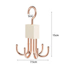 Axyaa Rotating Multi-Claw Belt Rack & Closet Organizer