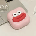 Axyaa Sausage Mouth Contact Lens Case: Cute & Portable Travel Container Box