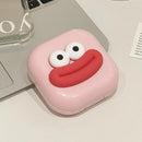 Axyaa Sausage Mouth Contact Lens Case: Cute & Portable Travel Container Box