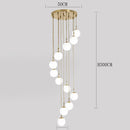Axyaa Staircase Chandeliers LED Pendant Light for Modern Living Room Decor