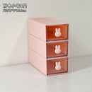Axyaa Desktop Organizer Box: Rabbit Pen Holder & Drawer Stationery Rack