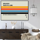 Axyaa Bauhaus Minimalist Geometry Wall Art Canvas Painting Living Room Decor