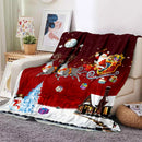 Axyaa Cozy Flannel Blanket - Lightweight Soft Throw for Sofa Bed, Travel, Camping
