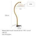 Axyaa Walnut Wood LED Floor Lamp for Home Decor & Lighting