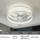 Axyaa Minimalist Dimmable Ceiling Fan Light for Bedroom Living Room Study