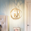 Axyaa Iron Industrial Ball Chandelier Candle Light for Home Decor, Kitchen & Dining Room
