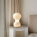 Axyaa Nordic White Silk Desk Lamp for Bedroom and Living Room