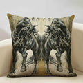 Luxury Axyaa Horse Cushion Cover 45x45cm Linen Pillow Case for Home Decor