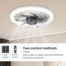 Axyaa LED Ceiling Fan Light Remote Control 4-Speed Bedroom Kitchen Decor Fans Lamp