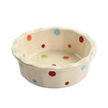 Axyaa Lace Polka Dot Ceramic Fruit Bowl | Cute Korean Style Dessert Dish