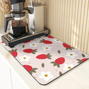 Axyaa Cartoon Pattern Kitchen Drying Mat - Non-Slip Table Coasters & Placemat