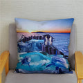 Axyaa Dolphin Ocean Pattern Cushion Cover for Kids Sofa & Home Decor
