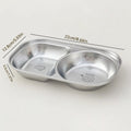Axyaa Mini Stainless Steel Divided Children's Dinner Plate - Cute & Durable