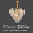 Axyaa Crystal Chandelier LED Lamp for Modern Mediterranean Nordic Style Living Room