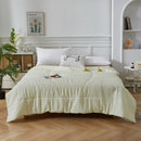 Axyaa Antibacterial Wrinkle Yarn Washed Cotton Fleece Summer Quilt