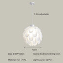 Modern Axyaa White Pendant Lamp Chandelier for Bedroom Living Dining Room Home Decor