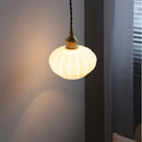 Axyaa Pumpkin Shell LED Pendant Light for Bedroom Dining Living Room