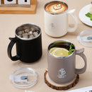 Axyaa Double Wall Stainless Steel Insulated Milk Coffee Cup - Leak-proof & Portable