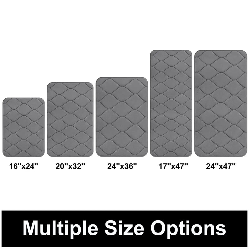 Axyaa Memory Foam Bathroom Mat Set