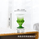 Axyaa High Glass Vase Flowers Arrangement Hydroponic Art Ornament Craft