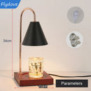 Axyaa Nordic LED Candle Table Lamp with Wood Base for Home Lighting
