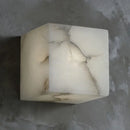 Axyaa Cube Marble Wall Lamp LED Sconce for Bedroom and Hallway
