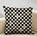 Axyaa Black White Yellow English Letter Design Linen Pillowcase 45x45cm